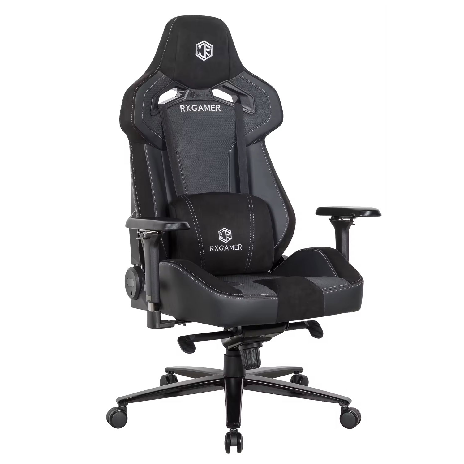 Customized logo gaming chair with ergonomic racing style and high back adjustable recliner, suitable for computer games and office work