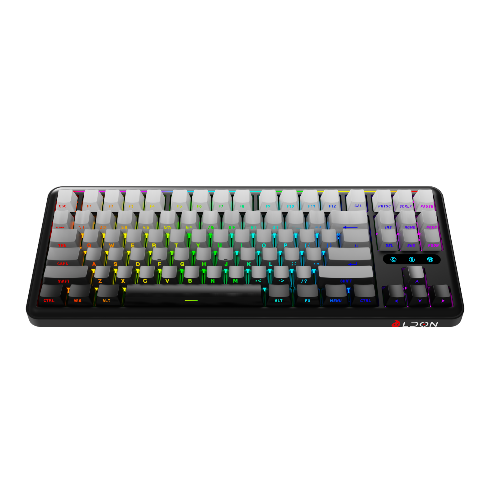 LX87 third-generation analog 75% mechanical keyboard rechargeable PBT keycap hot swappable RGB backlit 87 key gaming keyboard