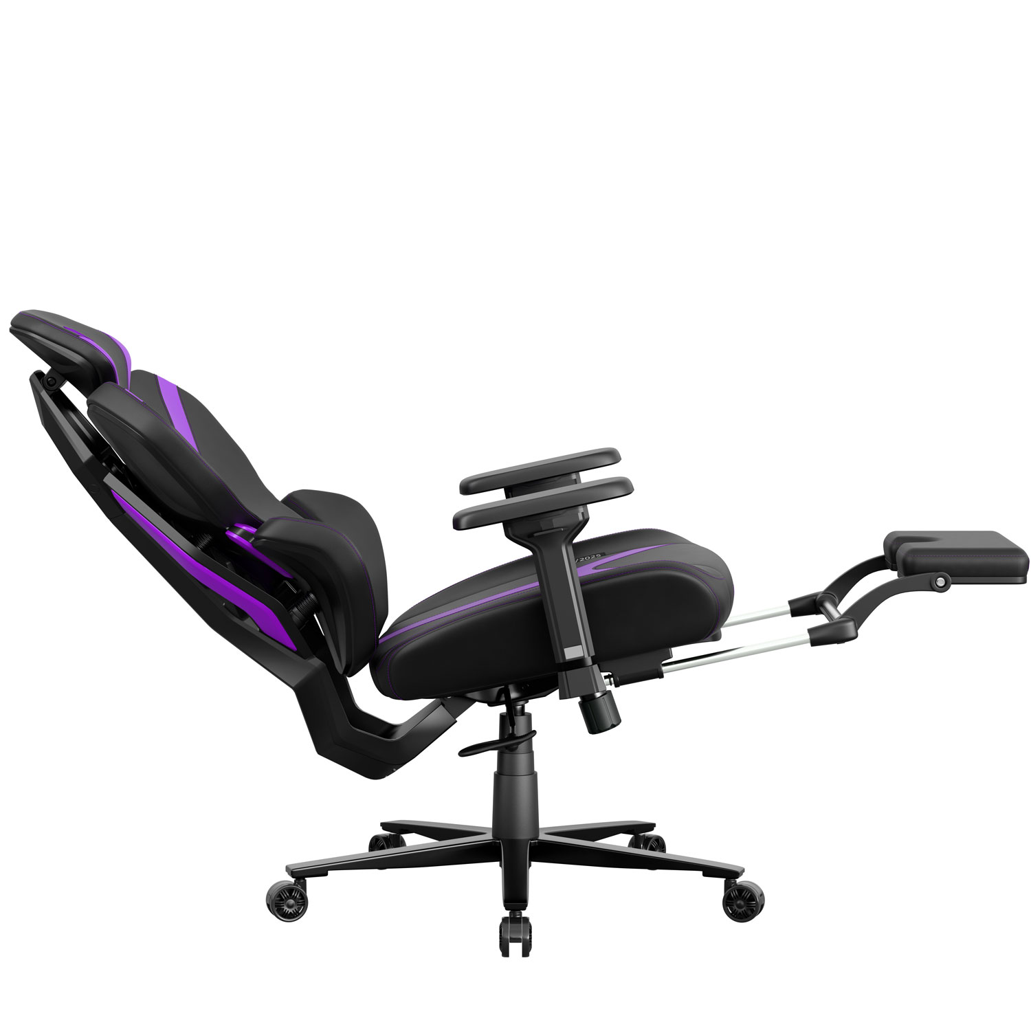 High quality fabric game chair, ergonomic adjustable reclining and rotating office chair, extendable foot pedal, 3D adjustable armrest, 4-level air pressure adjustment