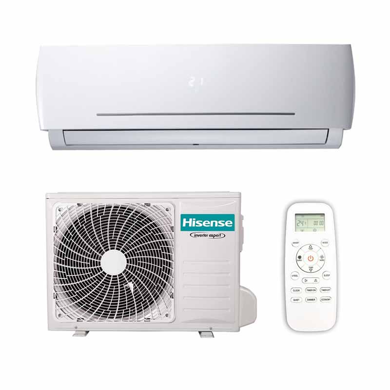 Hisense split type variable frequency air conditioner 12000btu hot and cold R410a 220v-50/60hz fast cooling efficient, saving 60% power