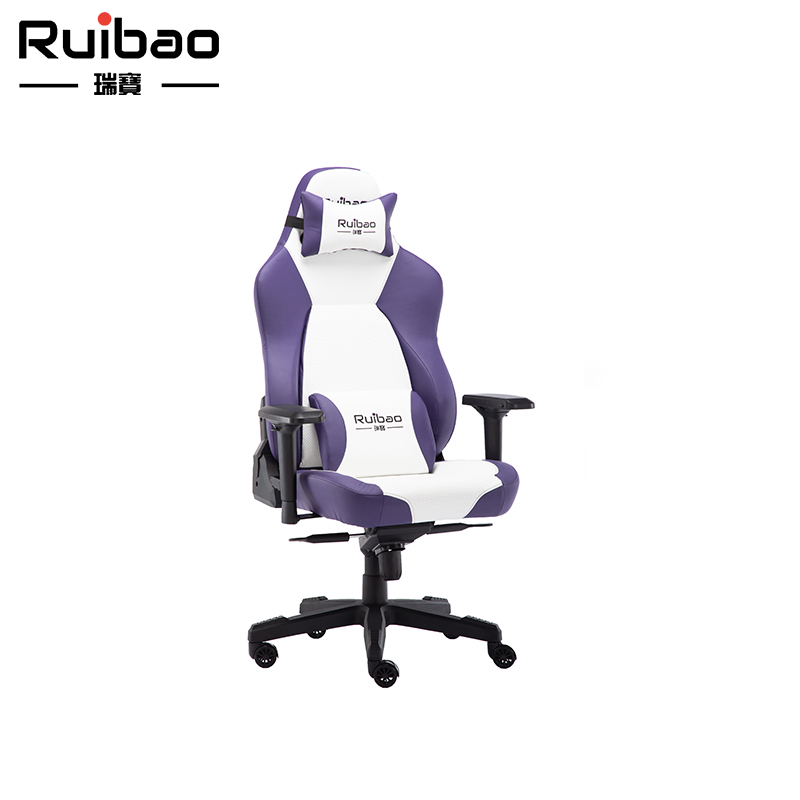Customized wholesale PU leather 4D rotary cooling gaming chair with lumbar pillow - comfortable and adjustable