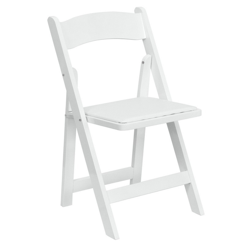Wholesale Acrylic Modern Activity Hotel Ent Comfortable Portable White Resin Folding Chair Banquet Beach Outdoor Garden Dining Chair