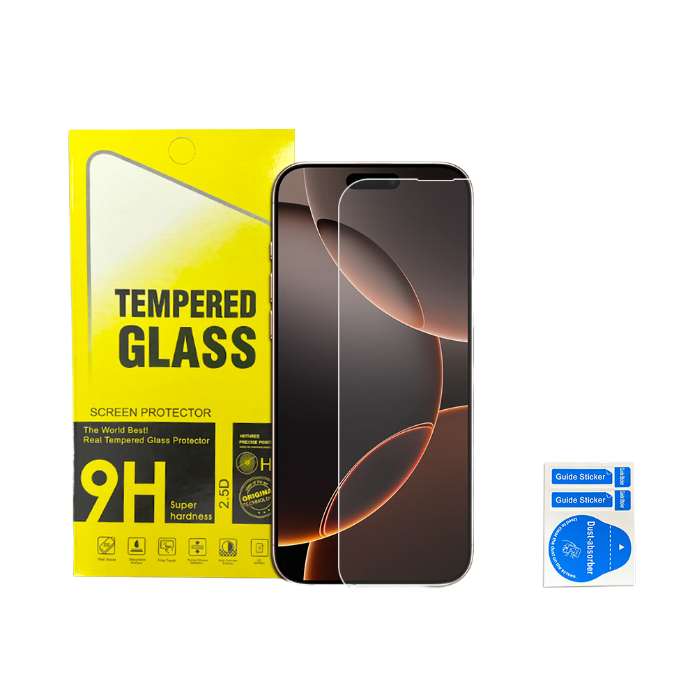 Tempered glass screen protector for iPhone 17 16 15 14 13 12 11 Pro Max XR XS 7 8 Plus 2.5d explosion-proof phone glass