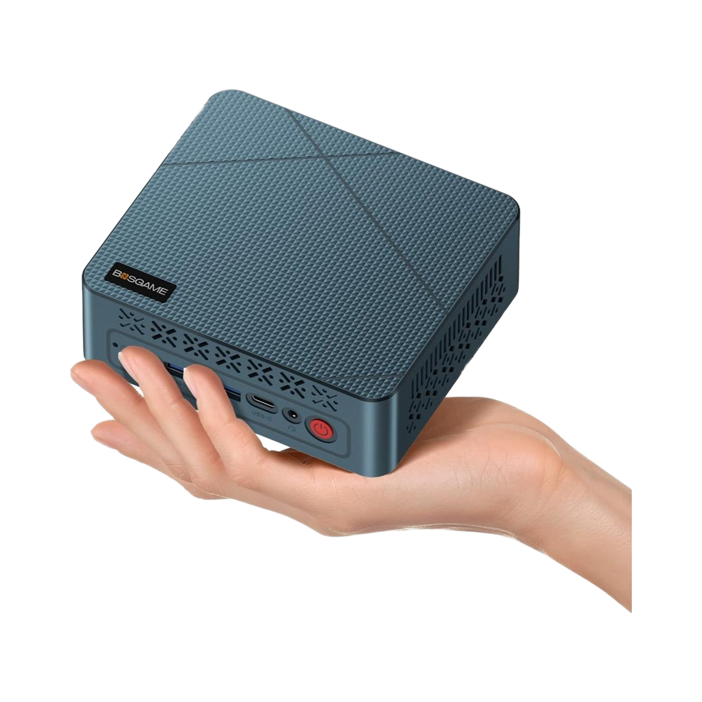 BOSGAME Ryzen 5 3550H Mini Computer Windows 11 Professional 16GB DDR4 Memory 512GB PCIe Solid State Drive Vega 8 Graphics Triple 4K 60Hz Display USB 3.2 X3 USB