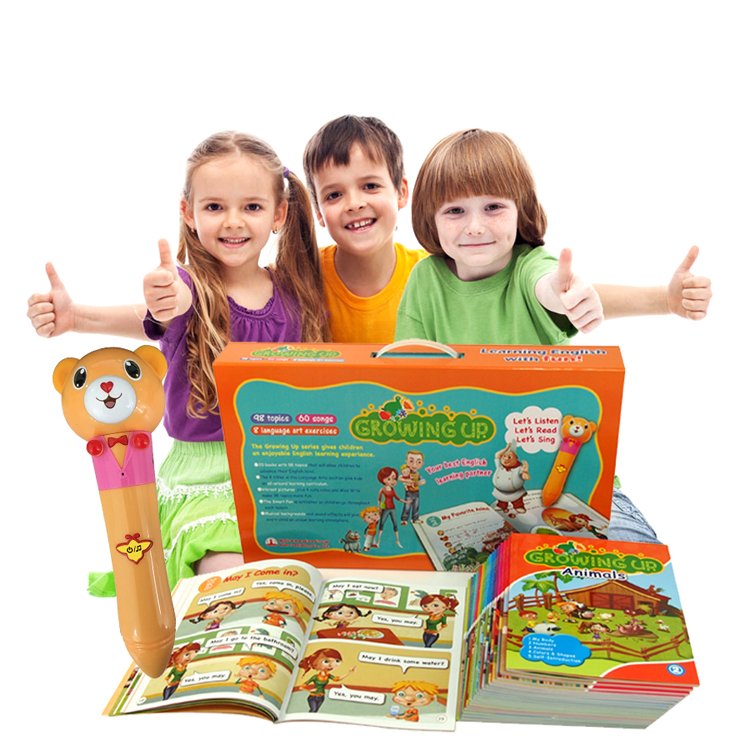 Interactive English Library Resources for Preschool and Primary School Children's Oral and Reading Pen based Education Books