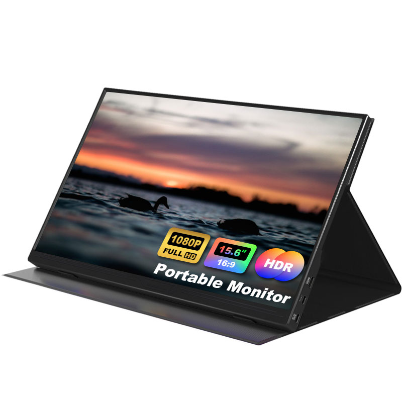 15.6英寸便携式显示器无人驾驶三重显示器便携式屏幕可折叠垫笔记本电脑双屏扩展屏幕