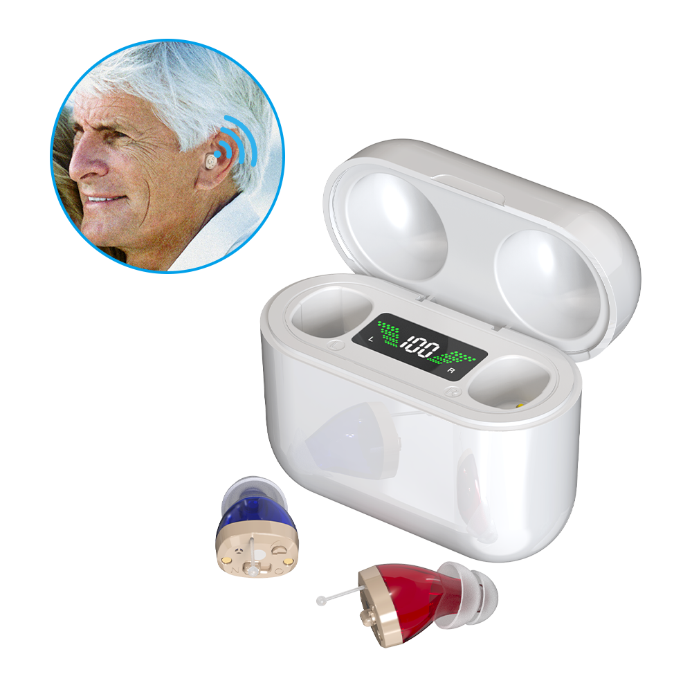 New CIC Elderly Hearing Aid Device Rechargeable Wireless Hearing Aid Low Cost Amplifier OTC Hearing Aid